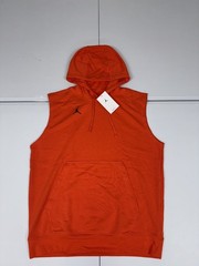 Nike Jordan Dri-FIT Fleece Sleeveless Hoodie Top Orange Men’s DQ7946-813 Pick Si