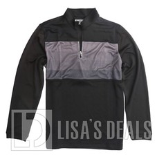 New Men’s Pebble Beach Performance 1/4 Zip Pullover Black XL