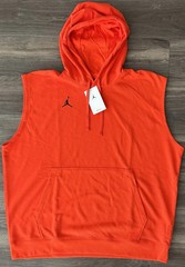 Nike Jordan Dri-FIT Fleece Sleeveless Hoodie “Orange” DQ7946-813 Men’s Size M