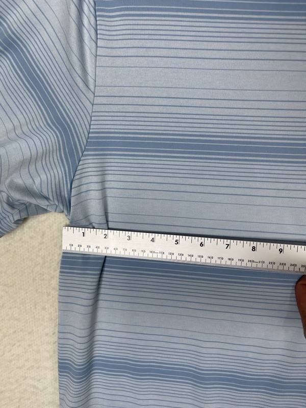 Under Armour UA The Playoff Polo Shirt Blue Striped Mens XXL HeatGear Loose gallery