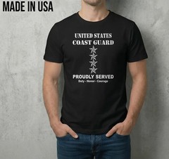 NEW Coast Guard O-10 Admiral Flag Office Premium MADE IN USA T-SHIRT S-2XL Size