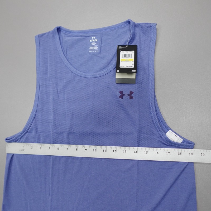 Under Armour UA Vanish Elite Seamless Tank Purple Blue Fitted 1382800-561 gallery