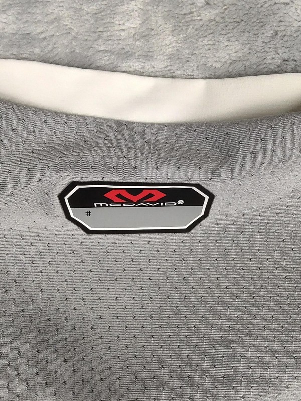 McDavid HEX Tank Shirt Mens Large Gray White Padded Compression Top Sleeveless gallery