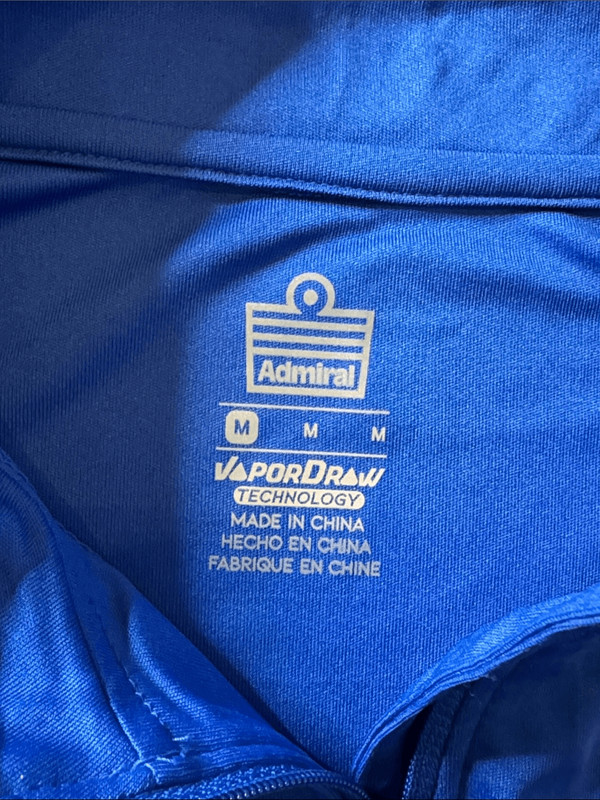 Men's Admiral Athletic Quarter-Zip Pullover Cobalt Blue VaporDraw MEDIUM NWT gallery