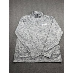 Badger Sport Men’s XL NFL Flag 1/4 Zip Pullover Grey Space Dye Heather 410300