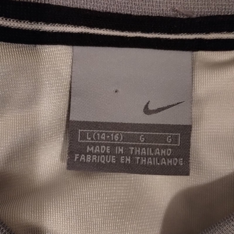 Nike Hoops Men's Size Large ( 14-16 ) V- Neck Blue & White Sports Shirt gallery