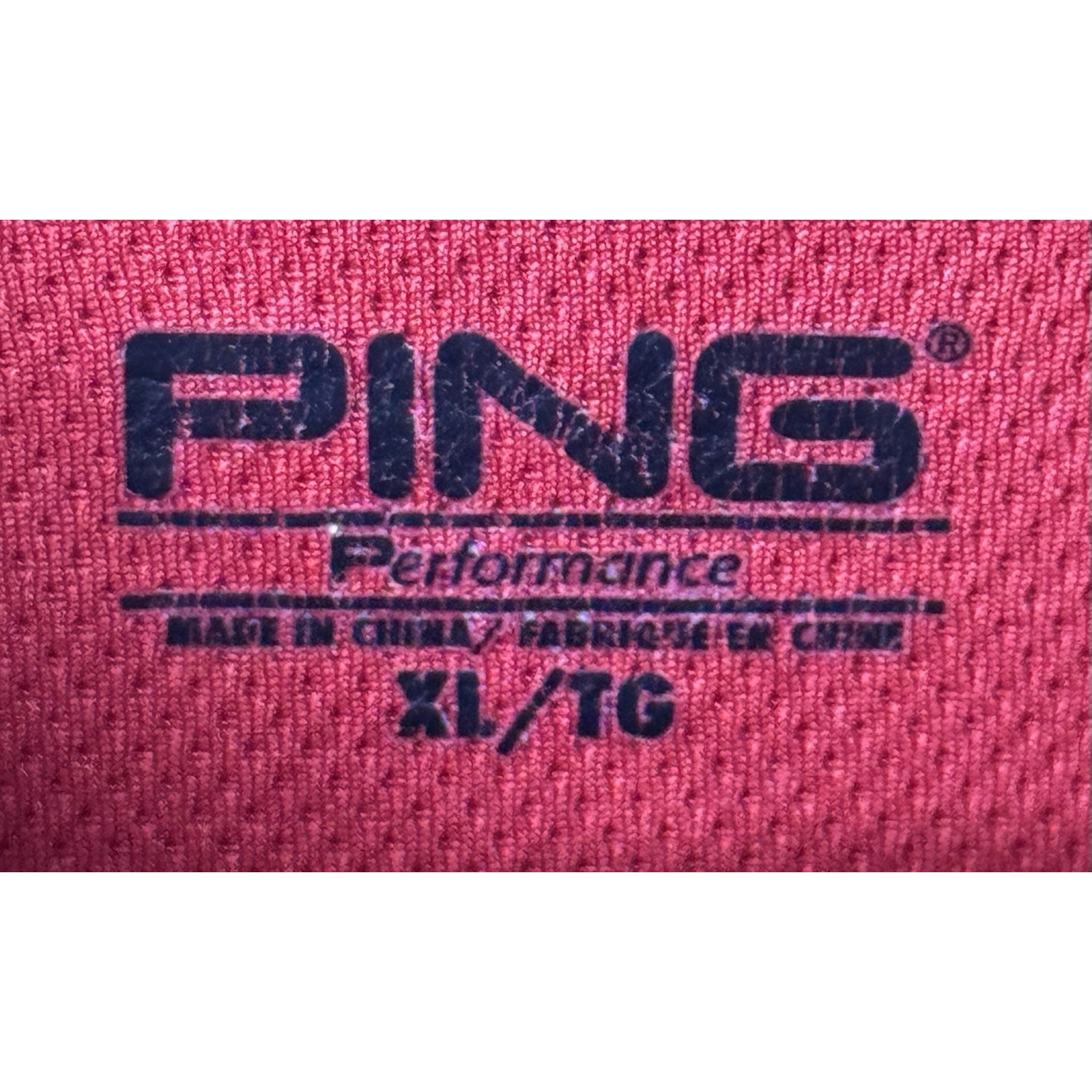 PING Performance Red 1/4 Zip Golf Long Sleeve Pullover V State XL gallery