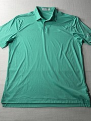 Peter Millar Featherweight UPF 50+ Men’s Golf Polo Mint Green Topo Print Large