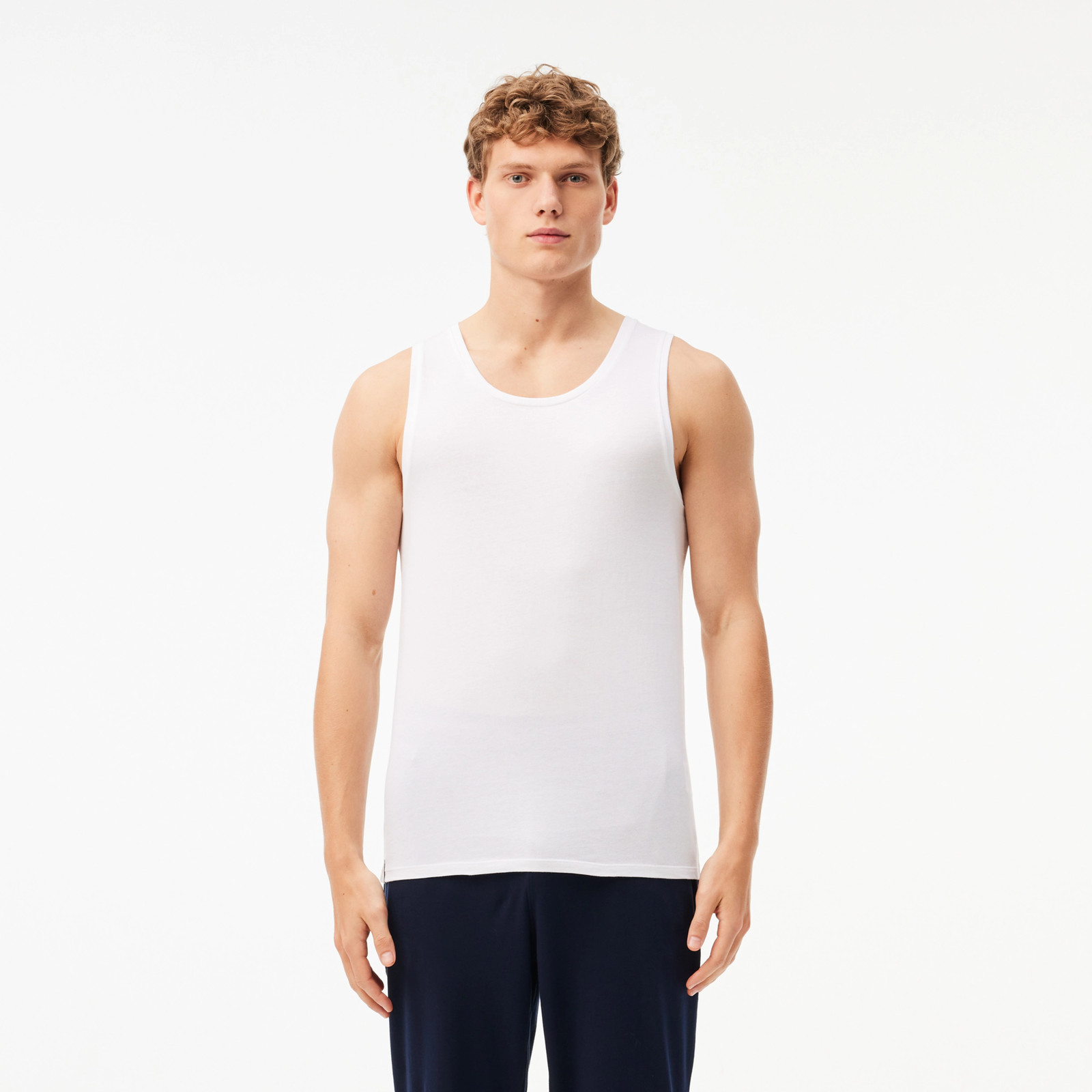Lacoste Men's Essentials Slim Fit Tank Tops (3 Pack) gallery