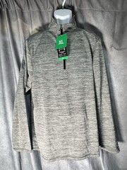 HI-TEC Men’s 1/4 Zip Performance Pullover Gray Size XL