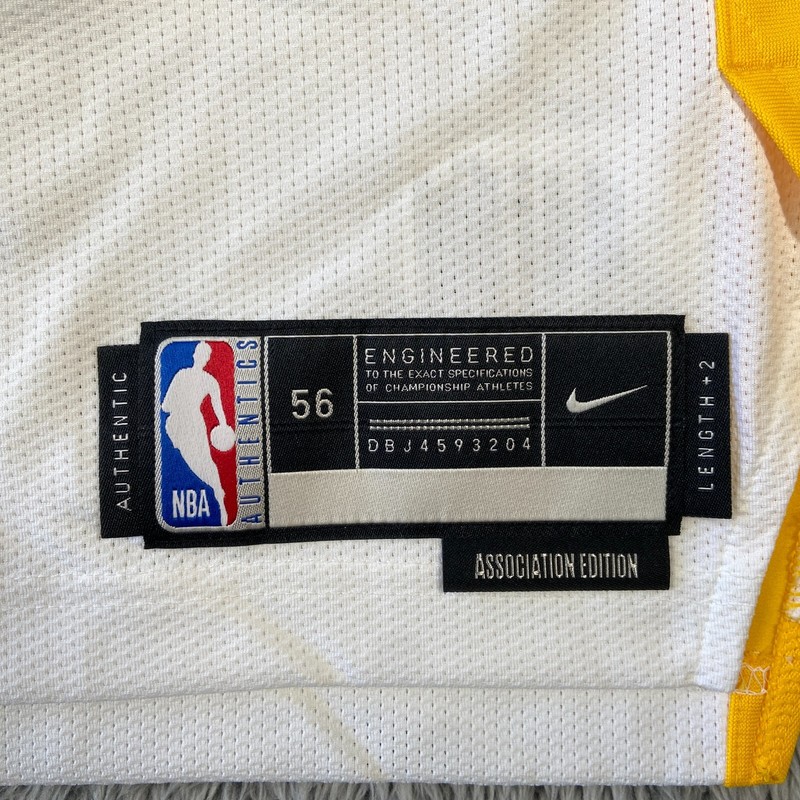 Nike GSW Warriors Authentic Jersey Vapor Knit Icon SZ 56 2XL White CW3373-100 gallery