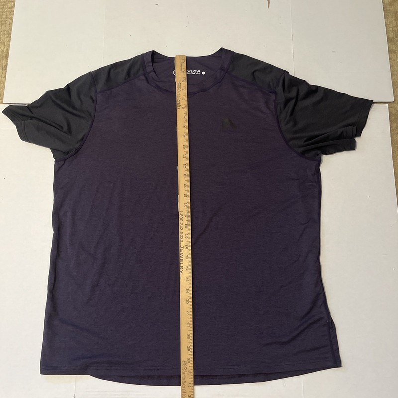 Flylow Mens Garrett Tech T-Shirt Size 2XL Purple & Gray gallery