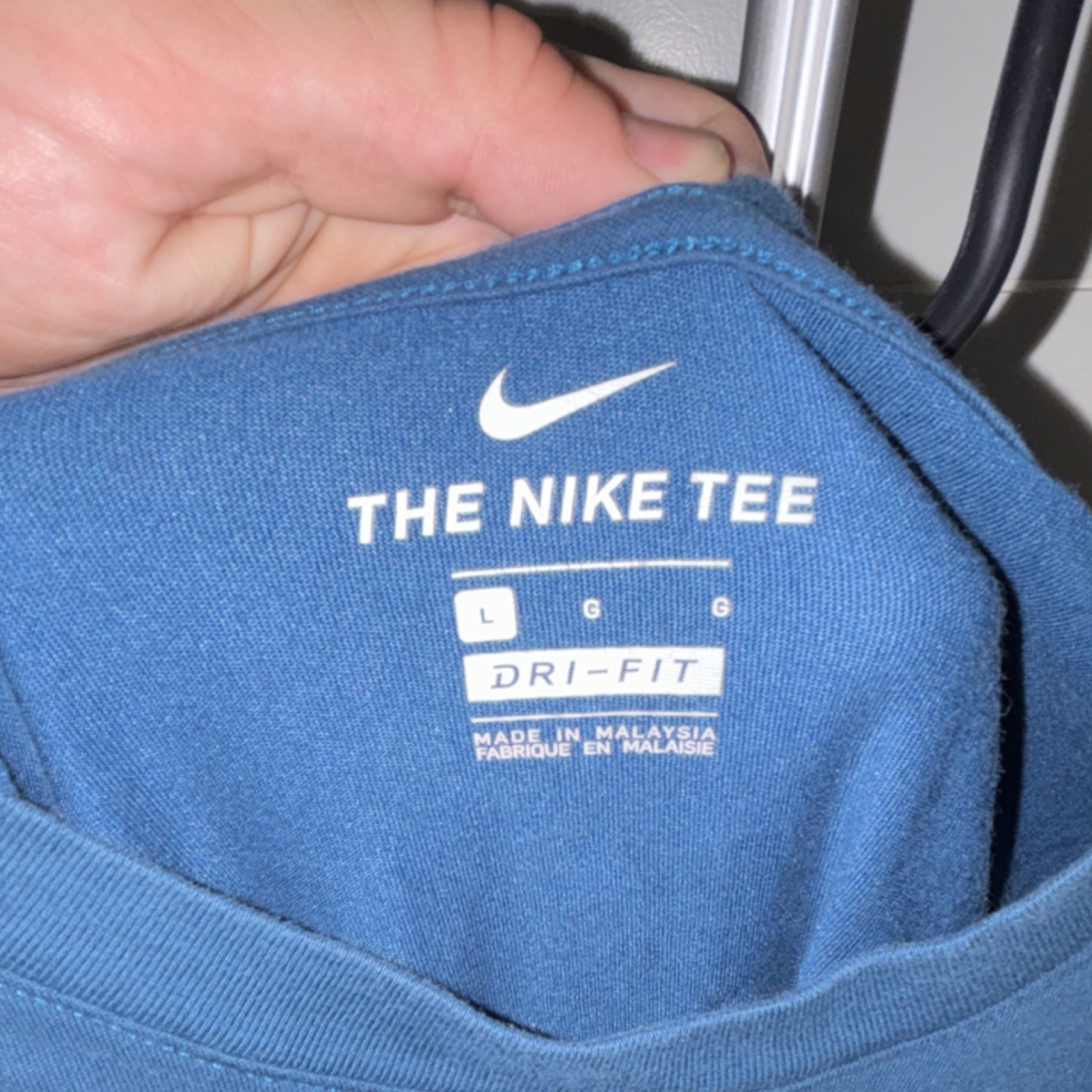 Nike Trail Dri-FIT The Nike Tee Men's Blue Graphic Trail Running T-Shirt L gallery
