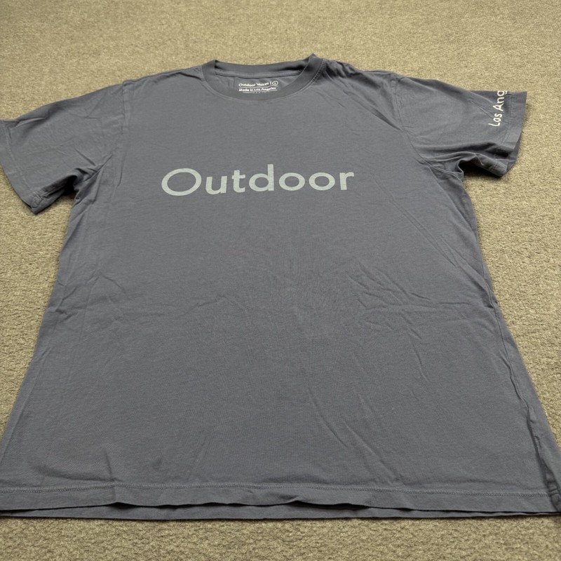 Outdoor Voices Men's Shirt Size S Gray Short Sleeve Work Out Performance Tee gallery