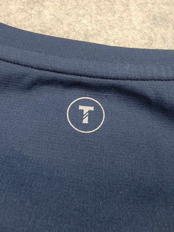 Twillory Shirt Mens Medium Blue Navy Long Sleeve Henley Athletic Athleisure gallery