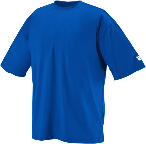 NEW Royal Blue WILSON Athletic Cut Performance Tee Shirt Team League Jersey T gallery