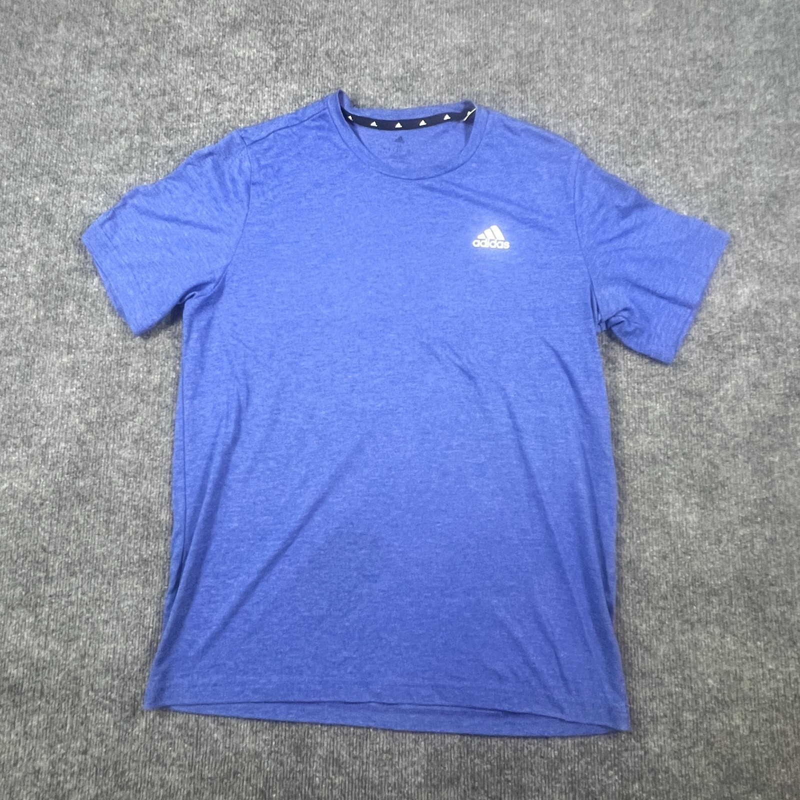 Adidas Aeroready Performance T Shirt Mens Medium Blue Logo Moisture Wicking Gym gallery