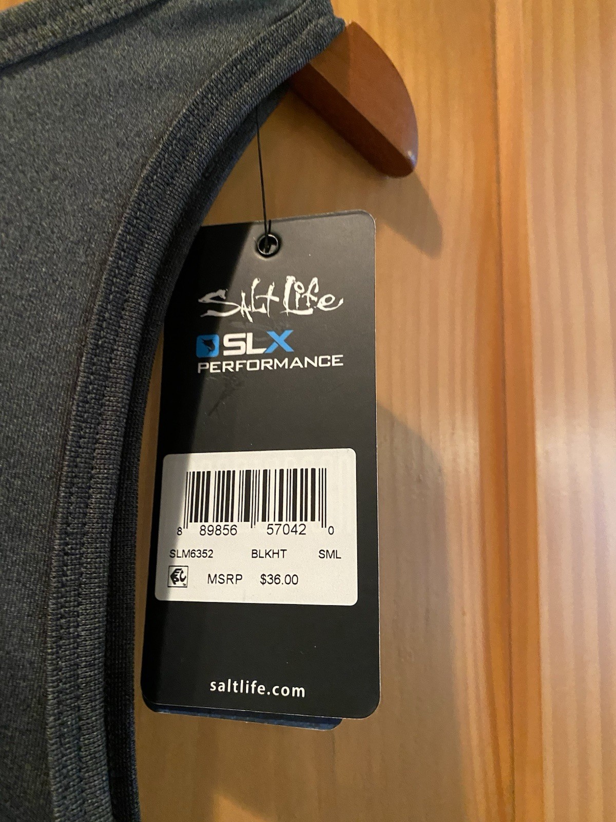 Salt Life Men’s Dark Gray Above Below (Drifit) SLX Tank Top NWT Size S gallery