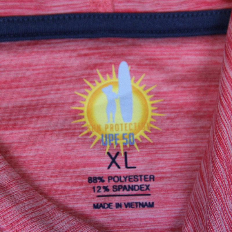 johnnie-O Long Sleeve Tech Pullover Men's XL Red Performance Hood Fedex Cup Golf gallery
