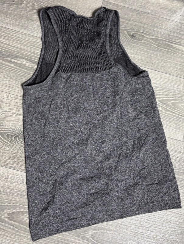 Gymshark Gray Size S RARE DEVANT SEAMLESS Phantom Elite Tank David Laid OG gallery