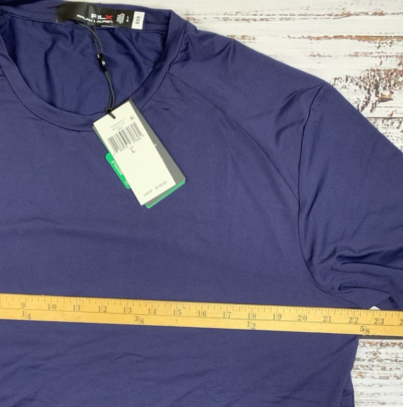 Ralph Lauren RLX Performance Long Sleeve Mesh Shirt (Navy Blue) Large Men NEW gallery