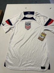 Nike 2022-23 USA Women’s Home Jersey Mens Small- White-Loyal Blue USWNT Soccer