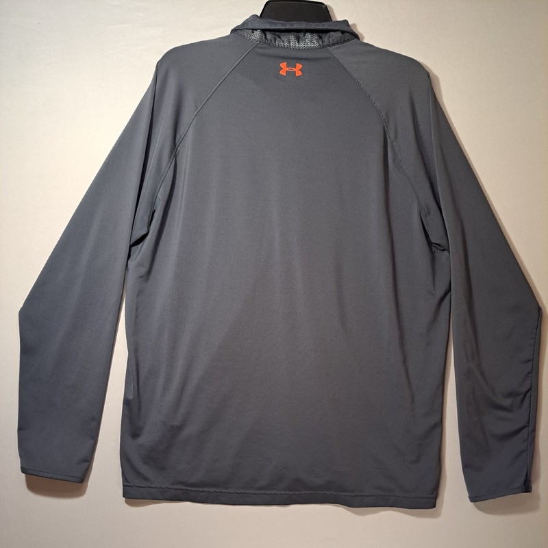Under Armour All Season Gear Men's Size L Grey Loose Fit 1/4 Zip Long Sleeve gallery
