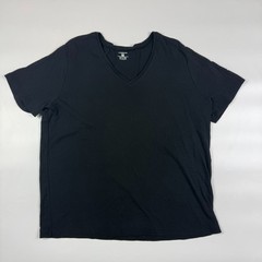 Jones New York Sportswear Shirt Mens 1X Black Knitted Short Sleeve Pullover Tee