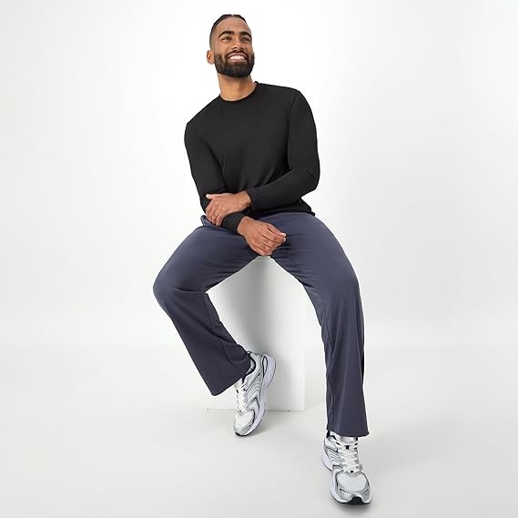 Men’s Hanes Cool DRI Performance Long Sleeve Tee Black Sizes S-3XL 2 PK gallery