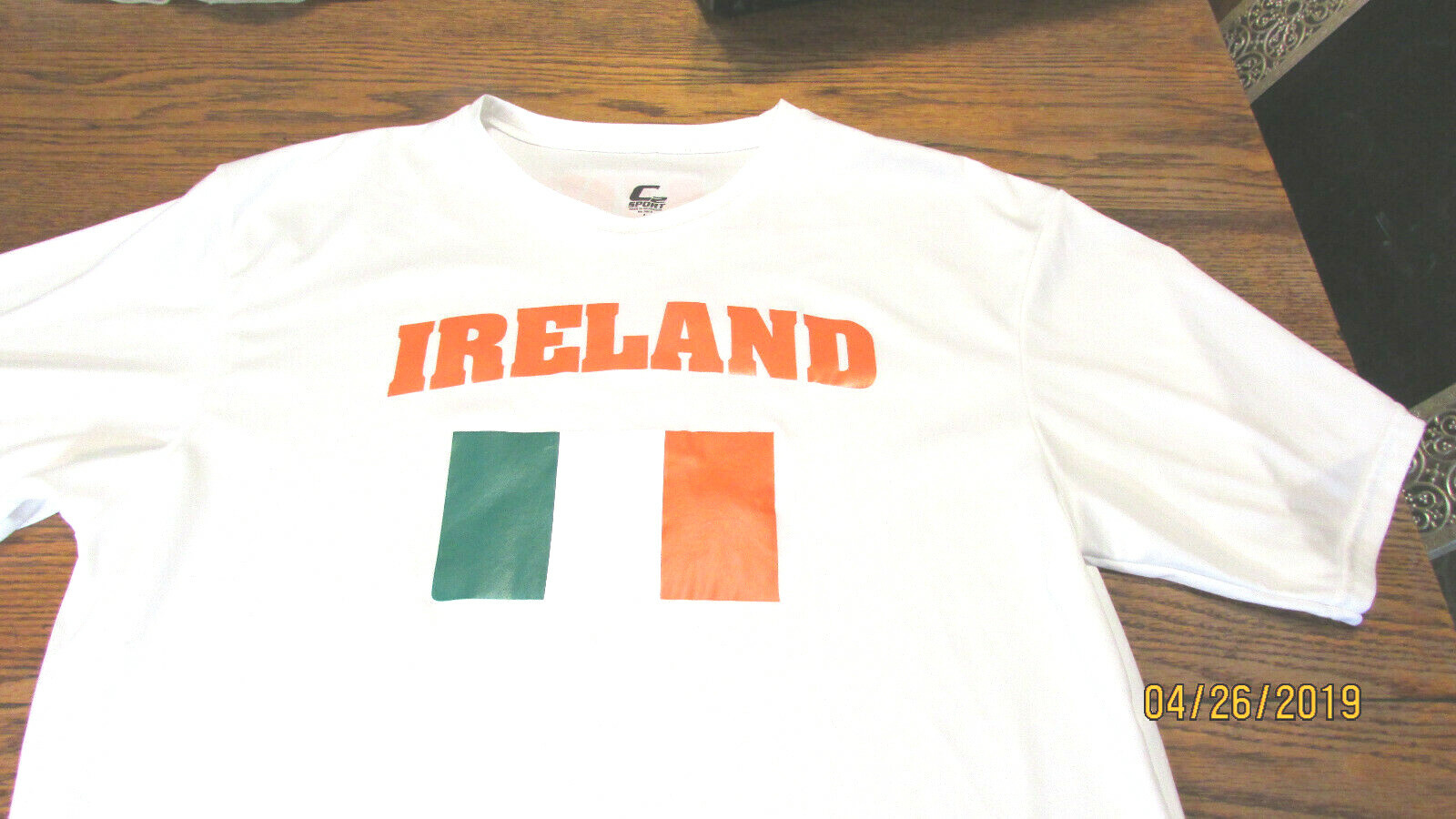C2 SPORT SIZE L WHITE ATHLETIC JERSEY IRISH FLAG SLAINTE 61 gallery
