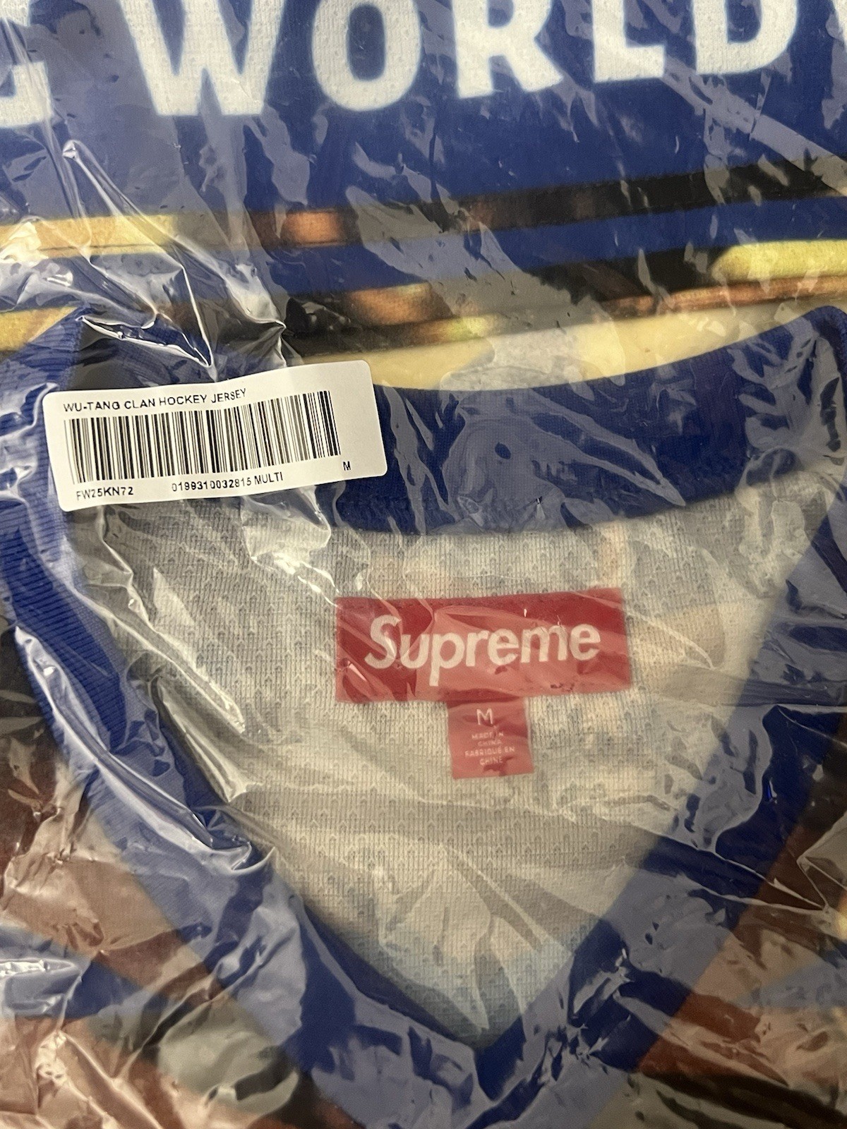 Supreme FW25 Wu Tang Clan Music Hockey Jeresy Multicolor Size Medium New IN HAND gallery