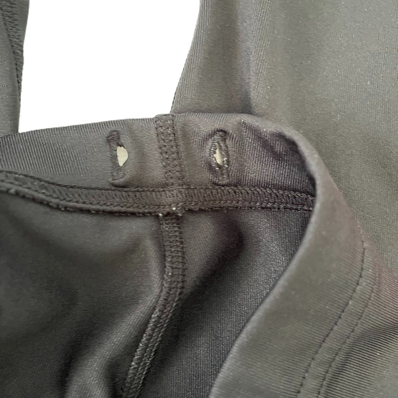 Capri Pants Shorts Mizuno 77RT-107 Black/Dark Pink Sz S (See Description) Defect gallery