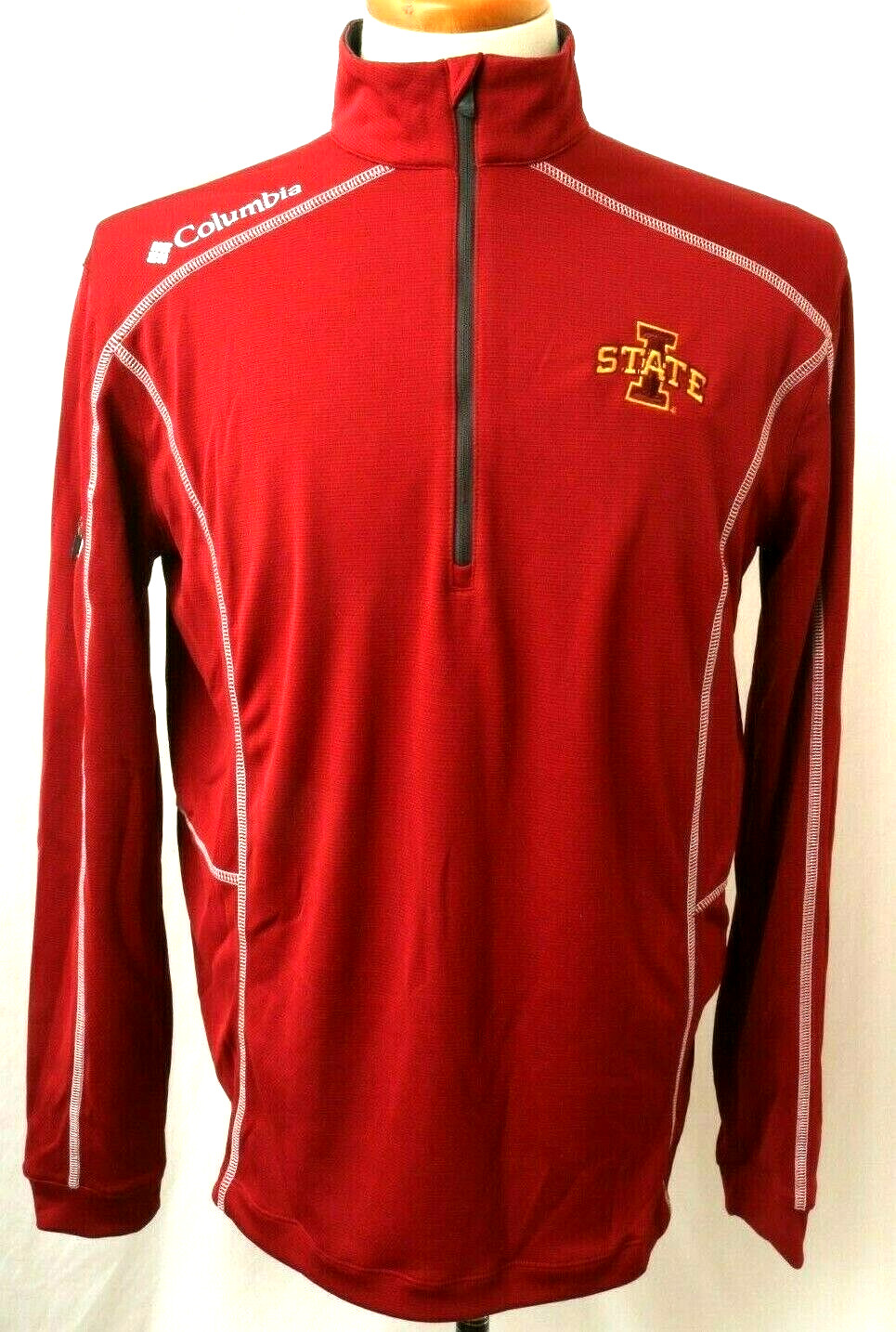 Iowa State University Cyclones ISU Columbia LS shirt Embroidered 1/4 Zip Men's S gallery