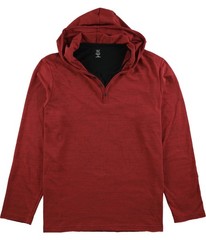 I.N.C Mens Knit Hooded Henley Shirt