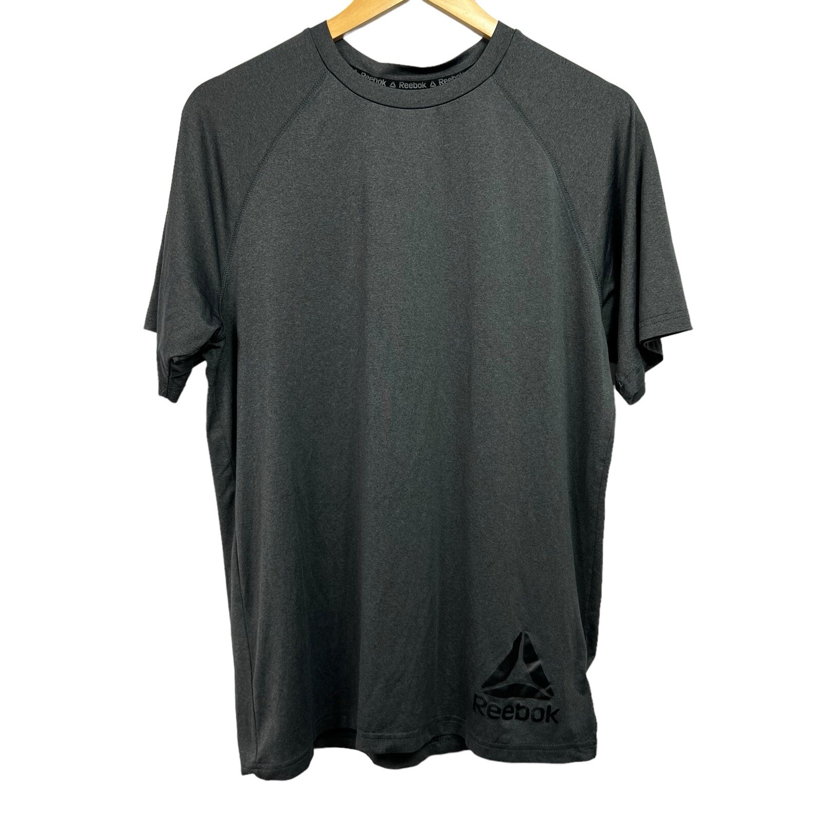 Reebok Men’s Base Layer T-Shirt Size Small Gray Logo Activewear gallery