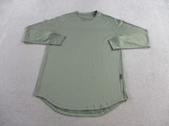 ASRV Shirt Mens Medium Green Aerosilver Established Tee ATB-UV Long Sleeve Tech