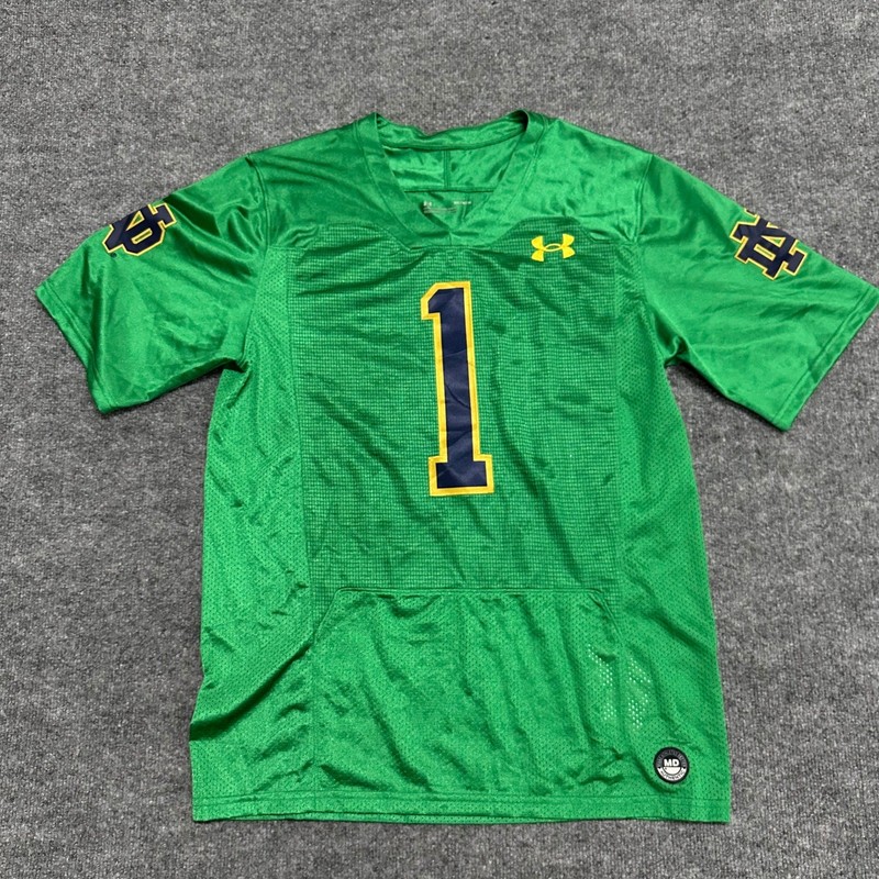 Under Armour Football Jersey Mens Size Medium Green Notre Dame Fighting Irish 1 gallery