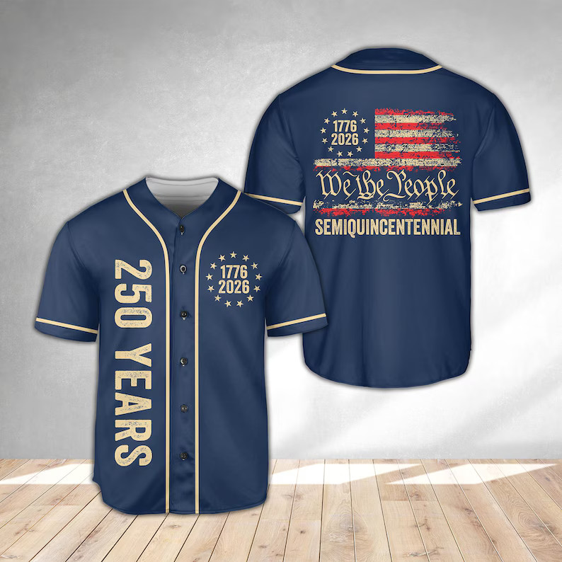Patriotic Years Baseball Jersey USA Flag American Pride Gift Men gallery