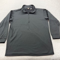Kenyon Polartec Mens XLarge Charcoal Gray Quarter Zip Fleece Pullover Made USA