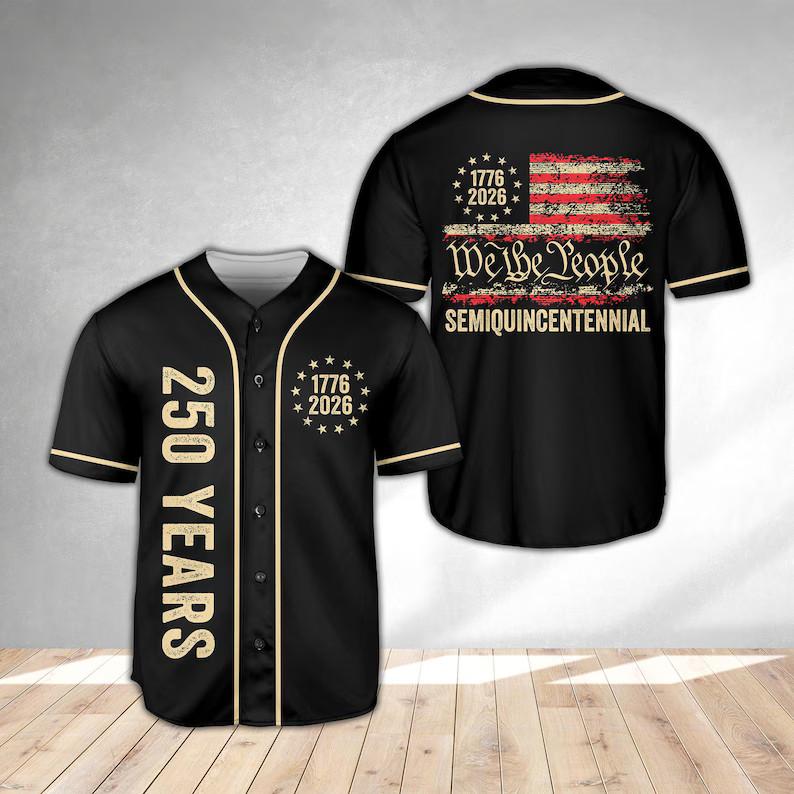 Patriotic Years Baseball Jersey USA Flag American Pride Gift Men gallery