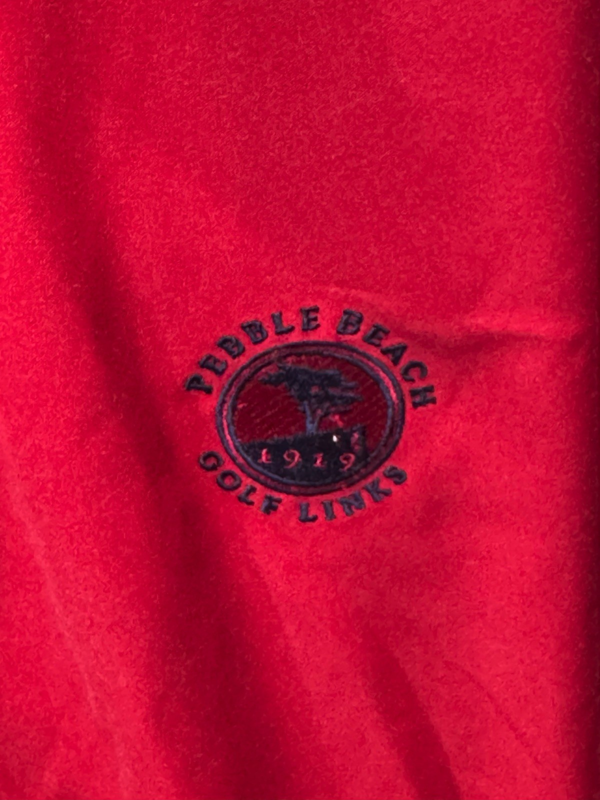 Ashworth Pebble Beach Golf Links Windbreaker SWEATER Large L gallery