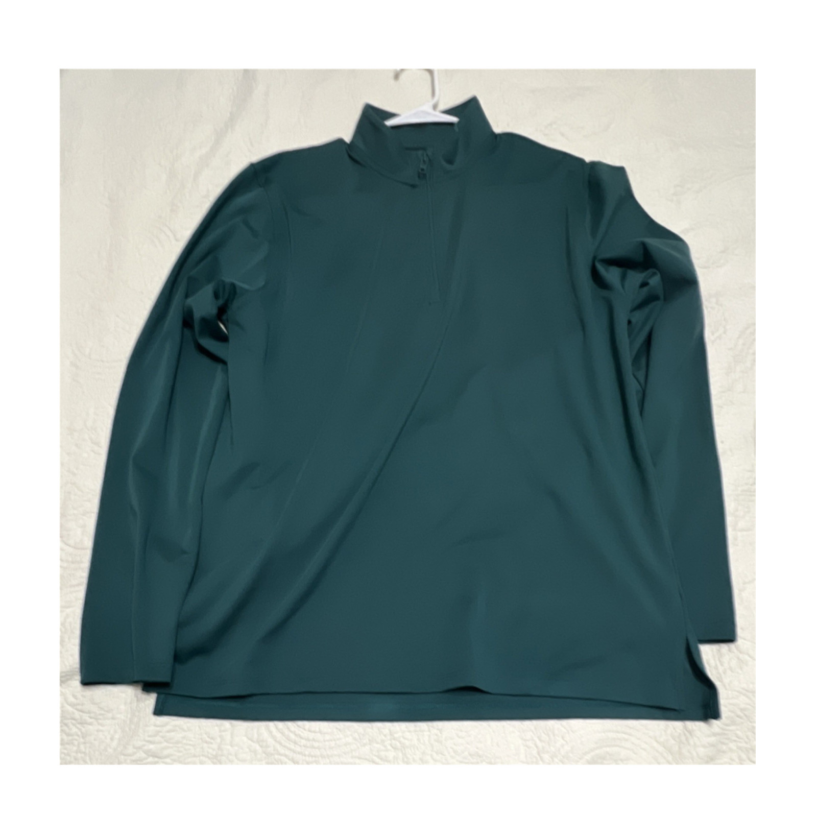 Under Armour Men's Green Loose Fit 1/4 Zip Mock Neck Long Sleeve Top L gallery