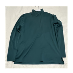 Under Armour Men’s Green Loose Fit 1/4 Zip Mock Neck Long Sleeve Top L