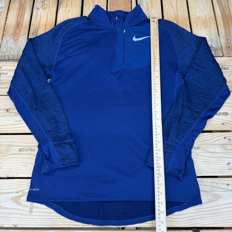 Nike Dri-FIT Therma Sphere Element Half-Zip Running Top Blue Men’s Size Medium gallery
