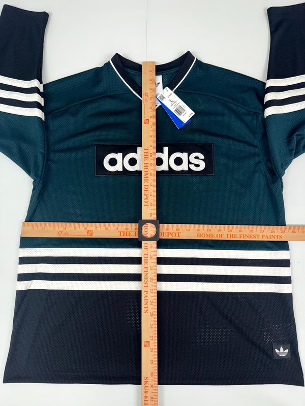 Adidas Originals Hockey Jersey Men's Large Aurora Ivy Mesh Loose Fit JV8467 gallery