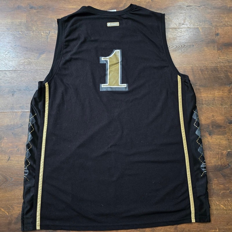 Vintage And1 Mixtape 2005 Basketball Jersey Mens 4XL Black Gold Streetball Rare gallery