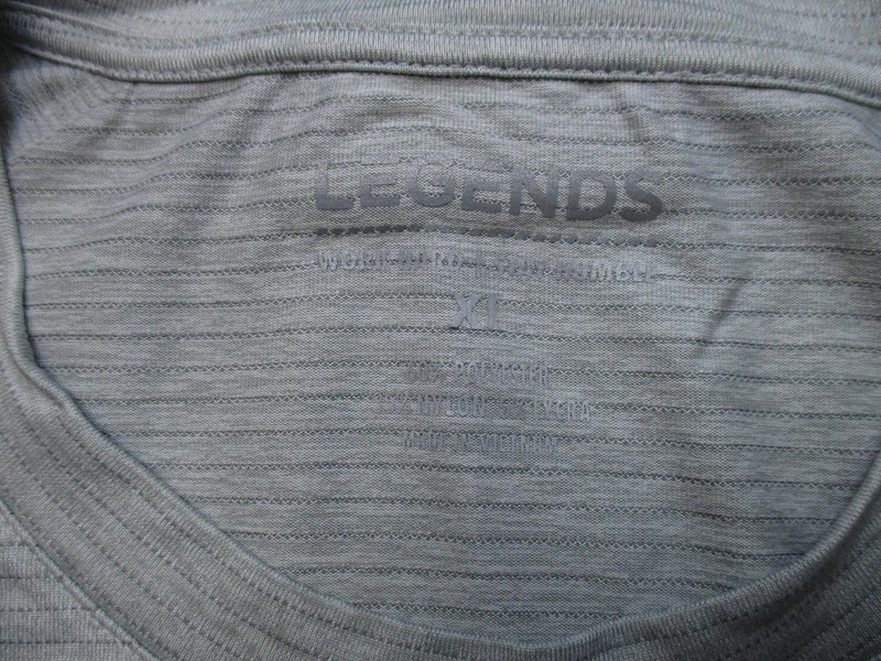 Legends Shirt Mens XL Gray Long Sleeve Raglan Athletic Performance Training gallery