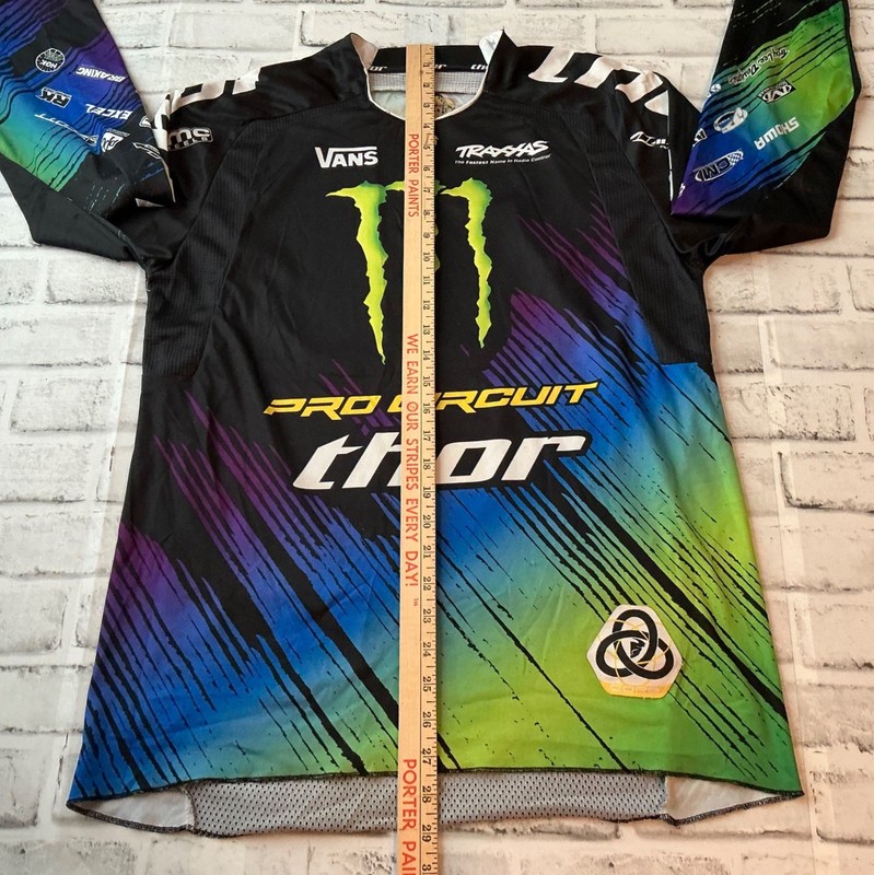 Thor Phase Monster Energy Motocross Pro Circuit Racing Jersey Mens Size S/M gallery