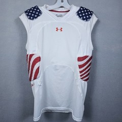 Under Armour Padded Compression Shirt Mens Extra Large USA Game Day Pro 5-Pad