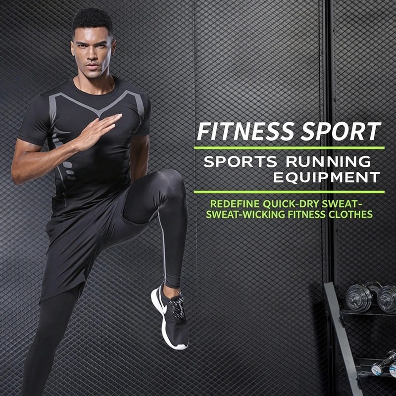 Men Compression Shirt Version Ionic Shaping Sleeveless Vest Sport Tank Top S-2XL gallery
